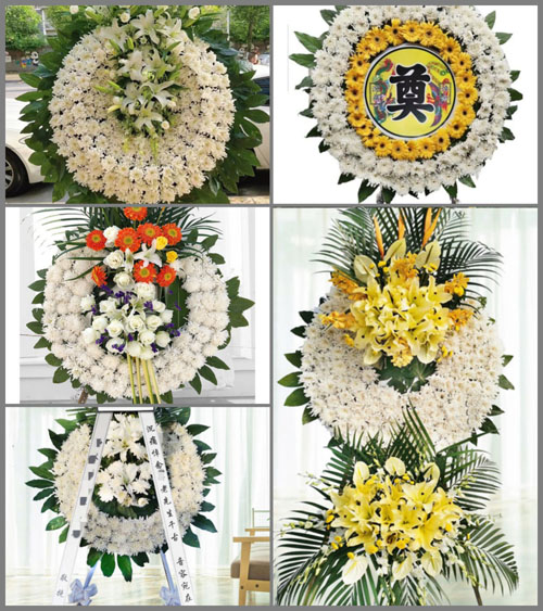山东青岛黄岛区泊里镇子良山后村花圈速递